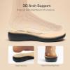 imageDREAM PAIRS Womens Comfort Dressy Rhinestone Summer Beach Sandals Slipon Flat Walking Orthopedic Sandals with Elastica Back StrapNavy