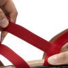 imageDREAM PAIRS Womens Comfortable Arch Support Dressy Flat Sandals Elastic Open Toe Walking Shoes for SummerRed