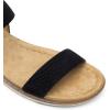 imageDREAM PAIRS Womens Comfortable Dressy Cork Low Wedge Heels Cute Summer One Band Casual Flat Sandals with Adjustable Ankle StrapBlack