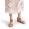imageDREAM PAIRS Womens Comfortable Dressy Cork Low Wedge Heels Cute Summer One Band Casual Flat Sandals with Adjustable Ankle StrapCamel