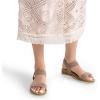 imageDREAM PAIRS Womens Comfortable Dressy Cork Low Wedge Heels Cute Summer One Band Casual Flat Sandals with Adjustable Ankle StrapTaupe