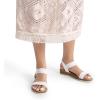 imageDREAM PAIRS Womens Comfortable Dressy Cork Low Wedge Heels Cute Summer One Band Casual Flat Sandals with Adjustable Ankle StrapWhite