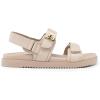 imageDREAM PAIRS Womens Comfortable Open Toe Flat Sandals Fashion One Band Summer Dessy SandalsBeigepu