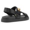 imageDREAM PAIRS Womens Comfortable Open Toe Flat Sandals Fashion One Band Summer Dessy SandalsBlack