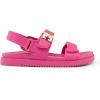 imageDREAM PAIRS Womens Comfortable Open Toe Flat Sandals Fashion One Band Summer Dessy SandalsHot Pink