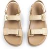 imageDREAM PAIRS Womens Comfortable Open Toe Flat Sandals Fashion One Band Summer Dessy SandalsNaturalraffia