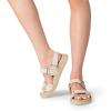 imageDREAM PAIRS Womens Comfortable Open Toe Flat Sandals Fashion One Band Summer Dessy SandalsNude