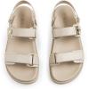 imageDREAM PAIRS Womens Comfortable Open Toe Flat Sandals Fashion One Band Summer Dessy SandalsNude