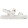 imageDREAM PAIRS Womens Comfortable Open Toe Flat Sandals Fashion One Band Summer Dessy SandalsWhite