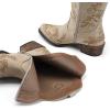 imageDREAM PAIRS Womens Cowboy Cowgirl Western Ankle Boots Low Chunky Heels Square Toe Fall Short Booties ShoesBeige