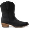 imageDREAM PAIRS Womens Cowboy Cowgirl Western Ankle Boots Low Chunky Heels Square Toe Fall Short Booties ShoesBlack