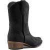 imageDREAM PAIRS Womens Cowboy Cowgirl Western Ankle Boots Low Chunky Heels Square Toe Fall Short Booties ShoesBlack