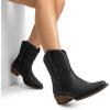 imageDREAM PAIRS Womens Cowboy Cowgirl Western Ankle Boots Low Chunky Heels Square Toe Fall Short Booties ShoesBlack