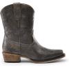 imageDREAM PAIRS Womens Cowboy Cowgirl Western Ankle Boots Low Chunky Heels Square Toe Fall Short Booties ShoesGrey