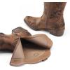 imageDREAM PAIRS Womens Cowboy Cowgirl Western Ankle Boots Low Chunky Heels Square Toe Fall Short Booties ShoesTan