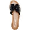 imageDREAM PAIRS Womens Dressy Slide Sandals Slipon Open Round Toe Flat Sandals Fashion Casual Comfortable Summer Beach Walking SlidesBlack