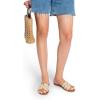 imageDREAM PAIRS Womens Dressy Slide Sandals Slipon Open Round Toe Flat Sandals Fashion Casual Comfortable Summer Beach Walking SlidesNuderaffia