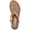 imageDREAM PAIRS Womens Flat Sandals Dressy Summer Stappy Comfortable Ankle Elastic TStrap Beach Thong SandalsRose Goldmetallic