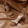 imageDREAM PAIRS Womens HiChunk High Heel Pump SandalsNudePu