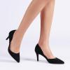 imageDREAM PAIRS Womens High Heel Closed Toe Dress Shoes Pumps Elegant Stiletto DOrsay Slip OnBlacksuede