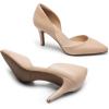 imageDREAM PAIRS Womens High Heel Closed Toe Dress Shoes Pumps Elegant Stiletto DOrsay Slip OnNudepu