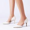 imageDREAM PAIRS Womens High Heel Closed Toe Dress Shoes Pumps Elegant Stiletto DOrsay Slip OnWhitepu