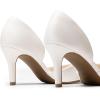 imageDREAM PAIRS Womens High Heel Closed Toe Dress Shoes Pumps Elegant Stiletto DOrsay Slip OnWhitepu