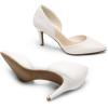 imageDREAM PAIRS Womens High Heel Closed Toe Dress Shoes Pumps Elegant Stiletto DOrsay Slip OnWhitepu