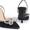 imageDREAM PAIRS Womens High Heels Destiny Closed Toe Strappy Heels Sexy Rhinestone Ankle Strap Pumps Wedding Bridal Party Dress Shoes DestinyBlack