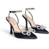 imageDREAM PAIRS Womens High Heels Destiny Closed Toe Strappy Heels Sexy Rhinestone Ankle Strap Pumps Wedding Bridal Party Dress Shoes DestinyBlack