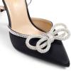 imageDREAM PAIRS Womens High Heels Destiny Closed Toe Strappy Heels Sexy Rhinestone Ankle Strap Pumps Wedding Bridal Party Dress Shoes DestinyBlack