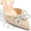 imageDREAM PAIRS Womens High Heels Destiny Closed Toe Strappy Heels Sexy Rhinestone Ankle Strap Pumps Wedding Bridal Party Dress Shoes DestinyGold