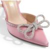 imageDREAM PAIRS Womens High Heels Destiny Closed Toe Strappy Heels Sexy Rhinestone Ankle Strap Pumps Wedding Bridal Party Dress Shoes DestinyPink