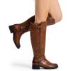 imageDREAM PAIRS Womens Knee High Boots Wide Calf Low Heel Riding Boots Fall Tall Boots for WomenTan