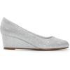 imageDREAM PAIRS Womens Low Wedges Heels Closed Round Toe Pumps Comfortable Slip On Dress Work Wedding ShoesSilver