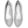 imageDREAM PAIRS Womens Low Wedges Heels Closed Round Toe Pumps Comfortable Slip On Dress Work Wedding ShoesSilver