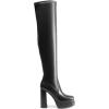 imageDREAM PAIRS Womens Platform Over The Knee Thigh High Boots Chunky High Heels Square Toe Long Fall Y2K Gogo BootsBlack
