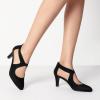 imageDREAM PAIRS Womens Pumps Closed Pointed Toe Kitten Heels Elegant Party Wedding Dress Shoes for WomenBlack