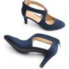 imageDREAM PAIRS Womens Pumps Closed Pointed Toe Kitten Heels Elegant Party Wedding Dress Shoes for WomenNavy