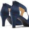 imageDREAM PAIRS Womens Pumps Closed Pointed Toe Kitten Heels Elegant Party Wedding Dress Shoes for WomenNavy