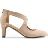 imageDREAM PAIRS Womens Pumps Closed Pointed Toe Kitten Heels Elegant Party Wedding Dress Shoes for WomenNude