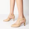 imageDREAM PAIRS Womens Pumps Closed Pointed Toe Kitten Heels Elegant Party Wedding Dress Shoes for WomenNude