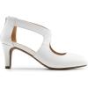 imageDREAM PAIRS Womens Pumps Closed Pointed Toe Kitten Heels Elegant Party Wedding Dress Shoes for WomenWhite