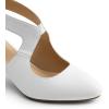 imageDREAM PAIRS Womens Pumps Closed Pointed Toe Kitten Heels Elegant Party Wedding Dress Shoes for WomenWhite