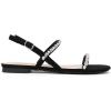 imageDREAM PAIRS Womens Rhinestone Sandals Open Toe Casual Dressy Sparkly Comfortable Flat Summer ShoesBlack