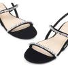 imageDREAM PAIRS Womens Rhinestone Sandals Open Toe Casual Dressy Sparkly Comfortable Flat Summer ShoesBlack