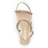 imageDREAM PAIRS Womens Rhinestone Sandals Open Toe Casual Dressy Sparkly Comfortable Flat Summer ShoesGold