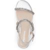 imageDREAM PAIRS Womens Rhinestone Sandals Open Toe Casual Dressy Sparkly Comfortable Flat Summer ShoesSilver
