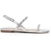 imageDREAM PAIRS Womens Rhinestone Sandals Open Toe Casual Dressy Sparkly Comfortable Flat Summer ShoesSilver