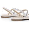 imageDREAM PAIRS Womens Rhinestone Sandals Open Toe Casual Dressy Sparkly Comfortable Flat Summer ShoesWhite